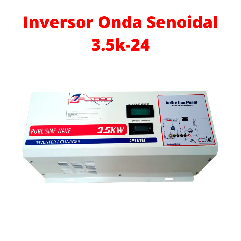 Inversor Zeltron Onda Senoidal pura 3.5K-24VDC-2621