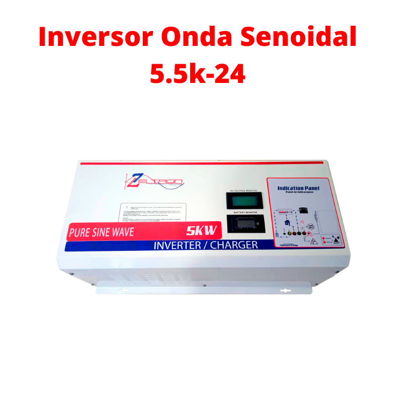 Inversor Zeltron Onda Senoidal pura 5K-24VDC/110VAC-2623