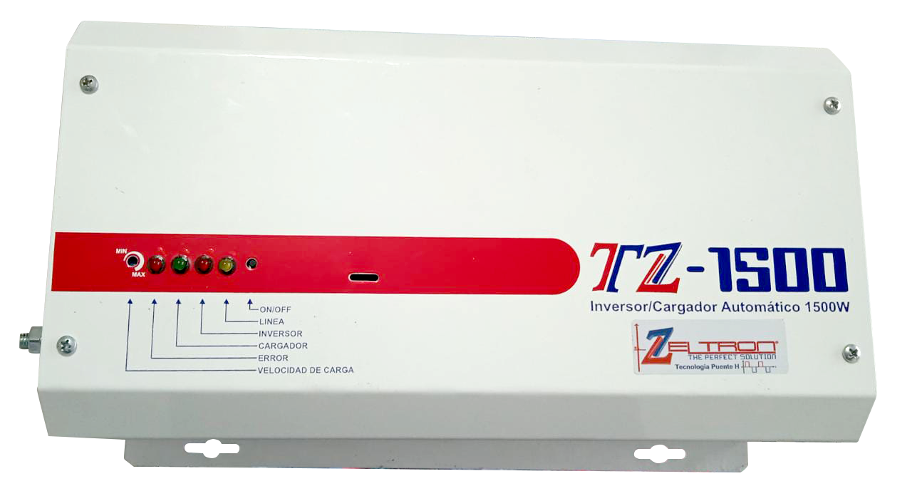 Inversor Onda cuadrada Zeltron. 1.5 Kilo-12VDC-2393