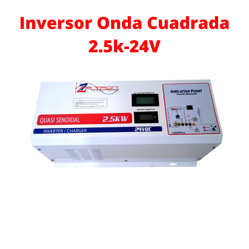 Inversor Onda cuadrada Zeltron 2.5K-24VDC-2398