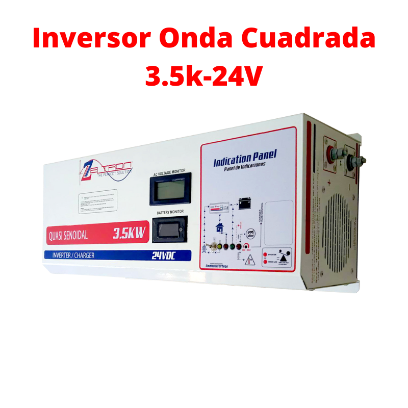 Inversor Onda cuadrada Zeltron 3.5K-24VDC-2400