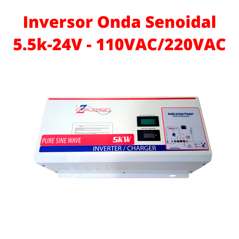 Inversor Zeltron Onda Senoidal pura 5K-24VDC/220VAC-5494